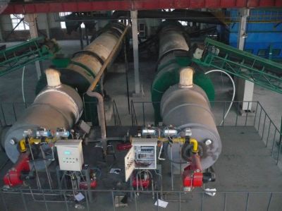 Fertilizer drying line